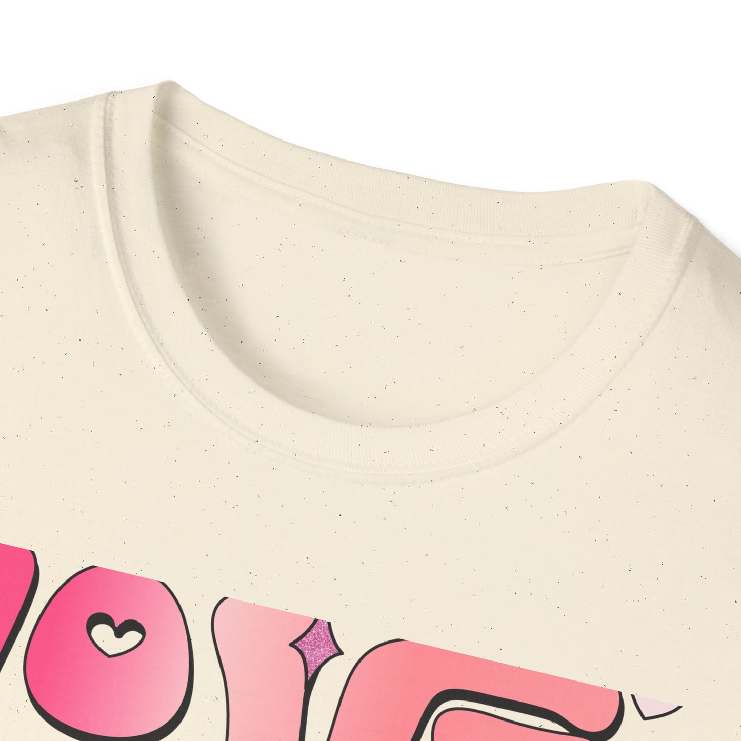 Groovy "Love Yourself" T-Shirt | Pink Retro Self-Love Tee with Hearts & Sparkles | Empowering & Chic Women's Affirmation Top