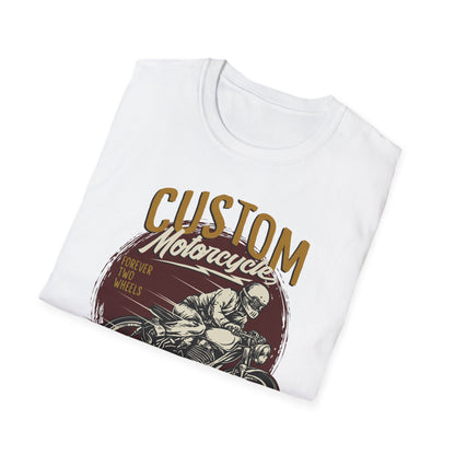 Epic Custom Motorcycle T-Shirt | Vintage Cafe Racer Biker Tee | Forever Two Wheels Rider Gift