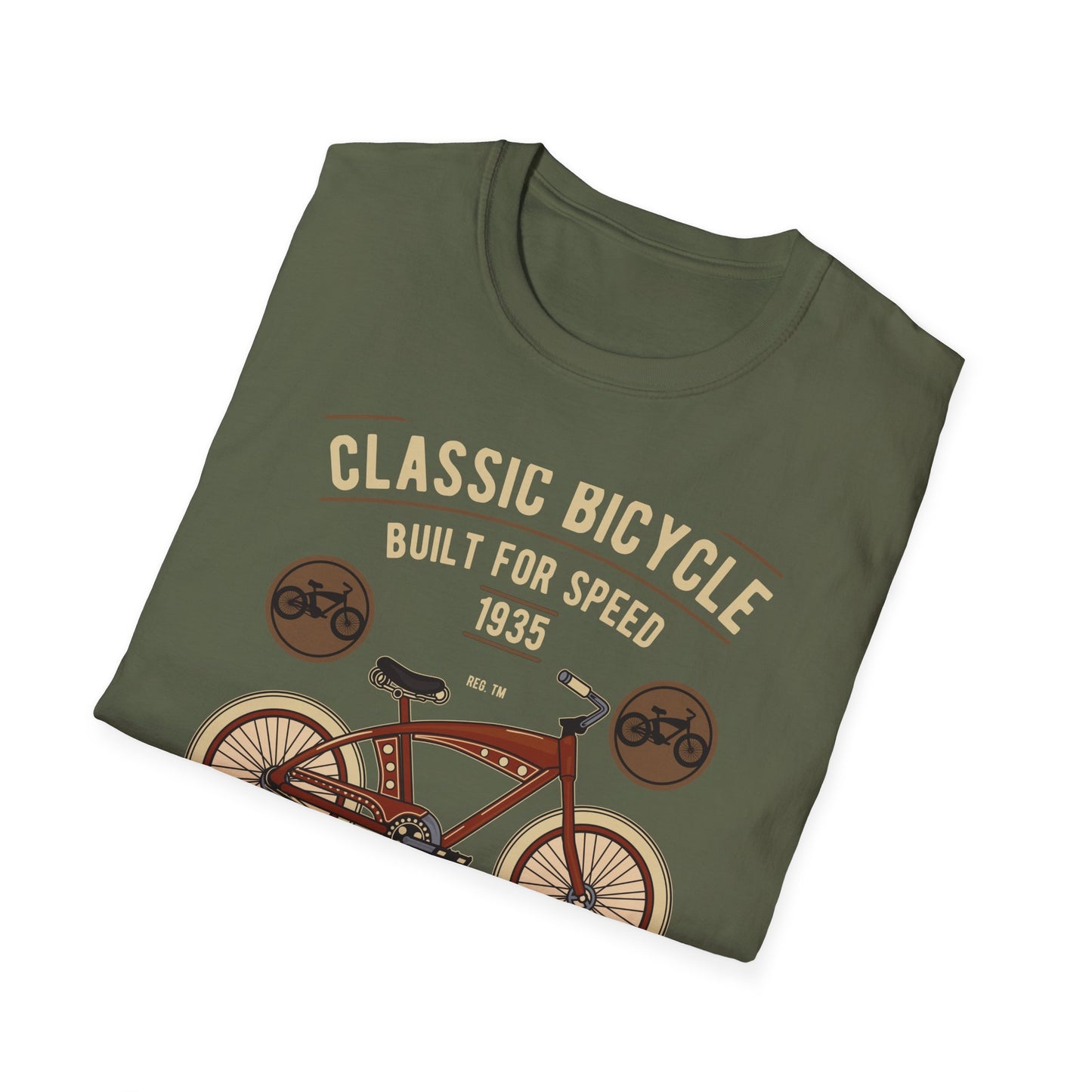 Legendary 1935 Classic Bicycle T-Shirt - Authentic Vintage Cycling Enthusiast Tee | American Made Retro Bike