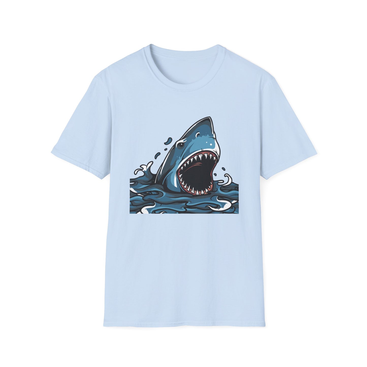 Fierce Great White Shark Attack T-Shirt | Epic Ocean Predator Tee for Marine Life Lovers | Bold & Dynamic Graphic Apparel