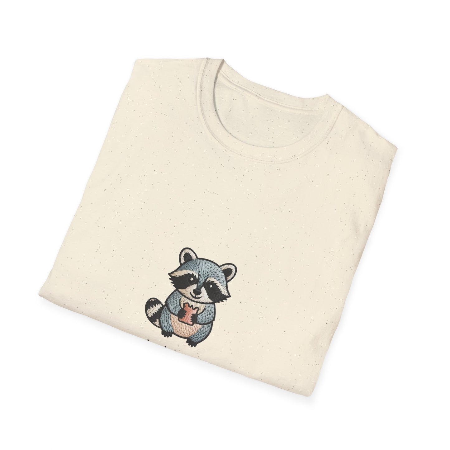 Adorable Snack Dependent Raccoon T-Shirt | Funny Foodie Animal Tee | Cute & Comfy Graphic Top for Snack Lovers