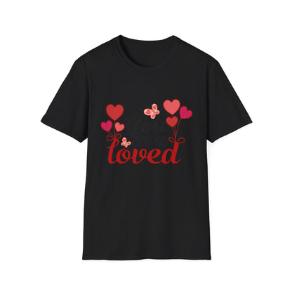 Romantic 'Love You' Heart Balloons & Butterflies T-Shirt - Sweet Valentine's Day & Anniversary Gift for Couples