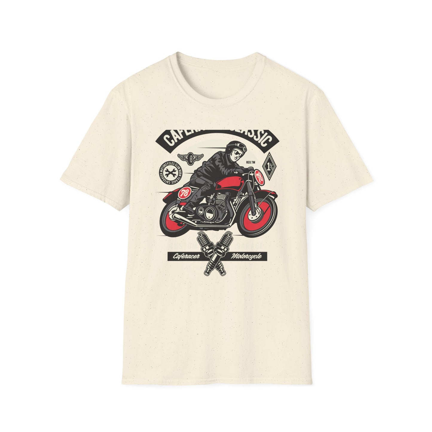 Vintage Cafe Racer Classic T-Shirt | Legendary Biker Club Motorcycle Tee for Men | Custom Garage Mechanic Apparel Gift