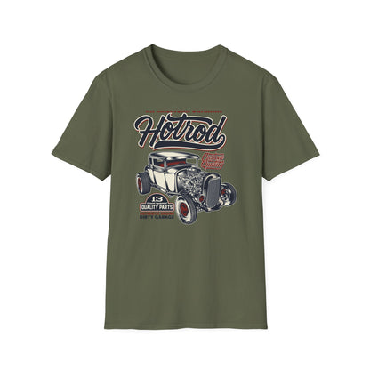 An American Original Hot Rod T-Shirt | Vintage Custom Car Enthusiast Tee with Genuine Quality Parts & Dirty Garage Style