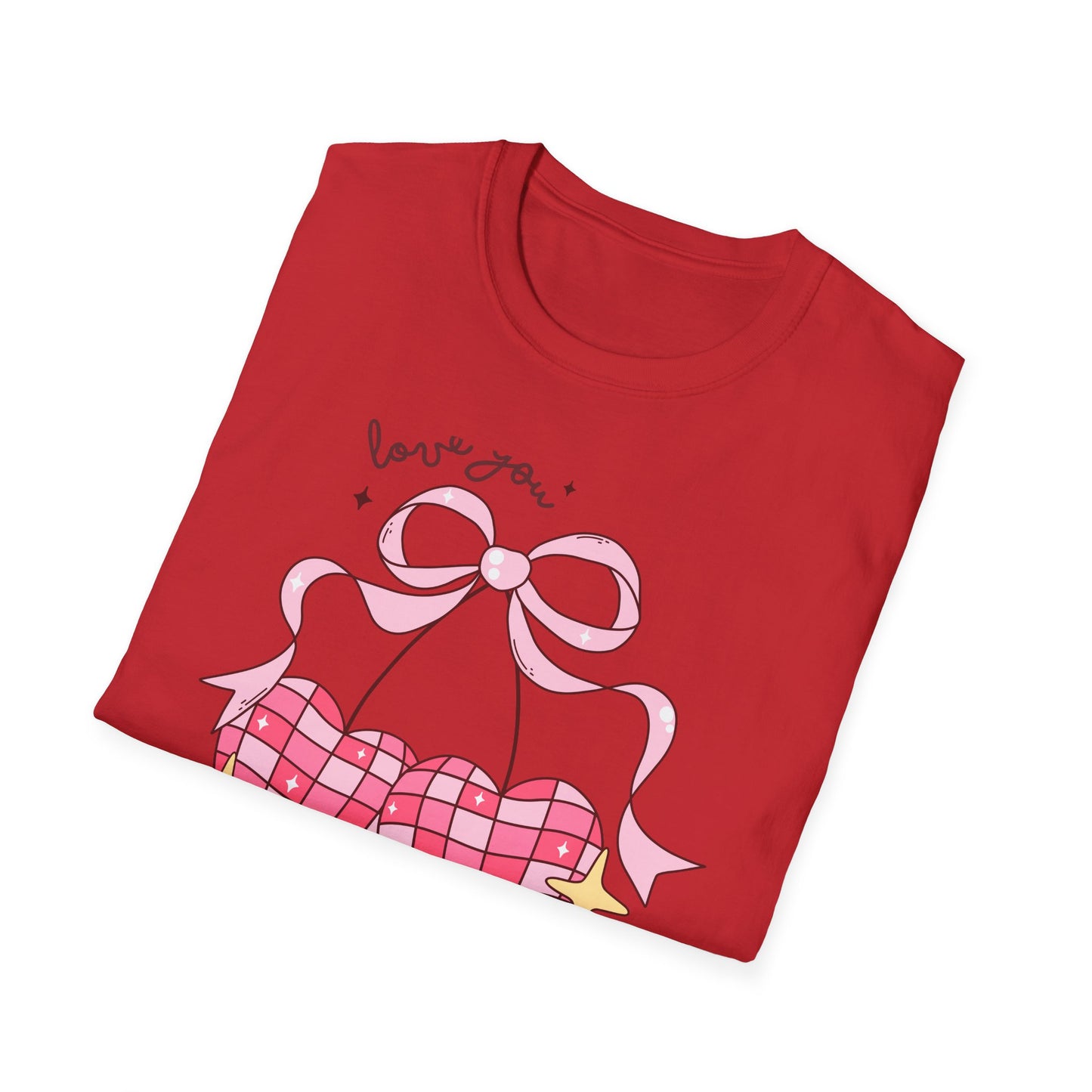 Irresistible 'Love You Cherry Much' T-Shirt | Cute Pink Heart Cherry Tee | Sweet Retro Vibe Valentine's Gift