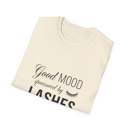 Good Mood Sponsored by Lashes T-Shirt | Chic Beauty Lover Tee | Fabulous Lash Fan Gift for Women