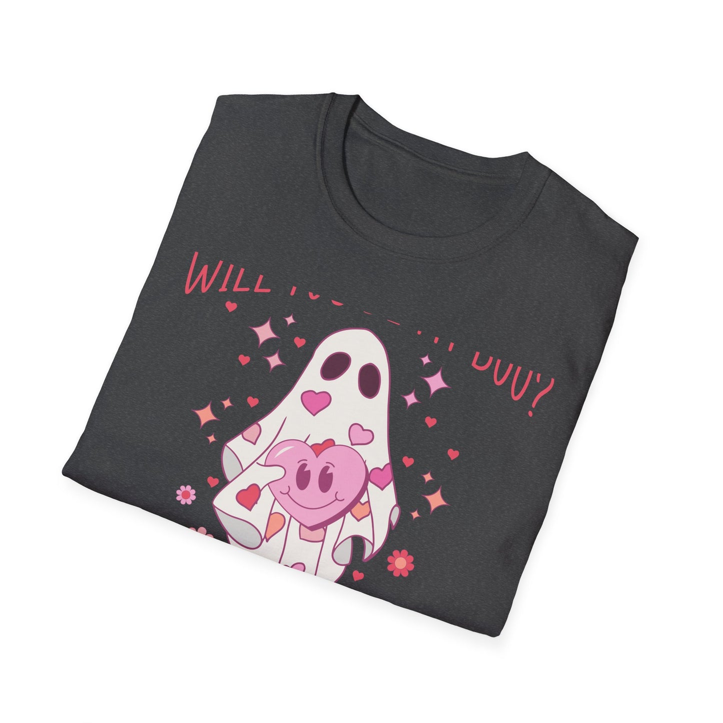 Spooky-Cute 'Will You Be My Boo?' Ghost T-Shirt | Adorable Valentine's Day & Romantic Partner Gift