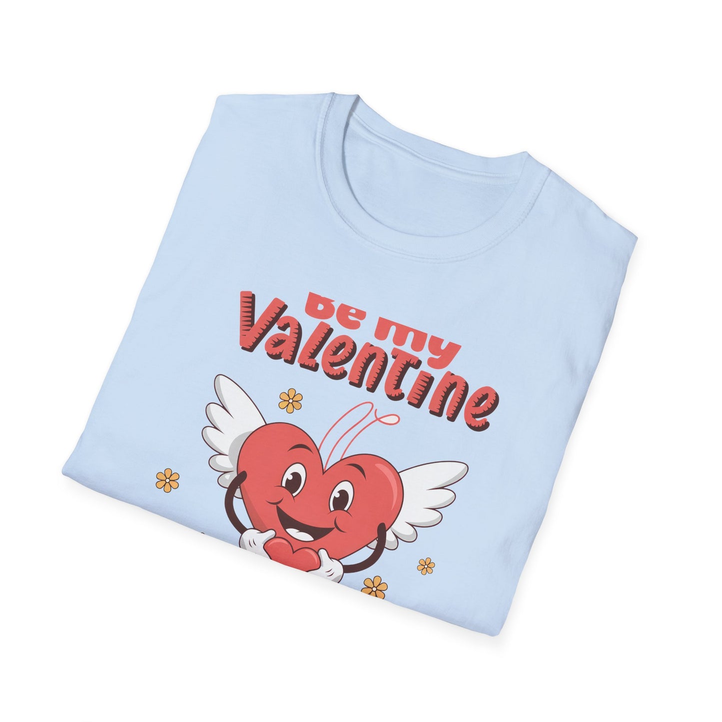 Irresistible "Be My Valentine" Heart Angel T-Shirt - Cute Romantic Gift for Sweethearts & Couples!