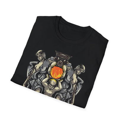 Majestic Divine Sun Bearer T-Shirt | Regal Classical Art Tee | Unique Statement Graphic for Art Lovers & Seekers of Power