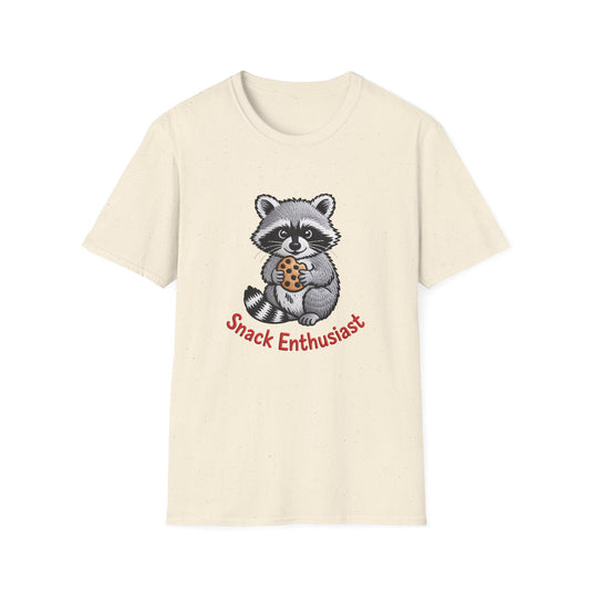 Adorable Raccoon Snack Enthusiast T-Shirt | Funny Cookie Lover Tee Gift