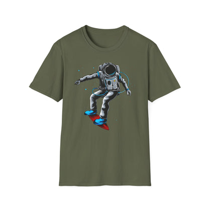 Epic Astronaut Space Surfer T-Shirt | Unique Cosmic Adventure Tee for Sci-Fi Fans & Explorers