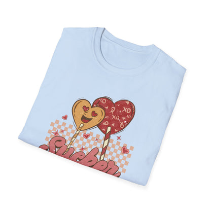 Sweet Sucker for You Retro Lollipop T-Shirt | Adorable Valentine's Day Love Tee Gift