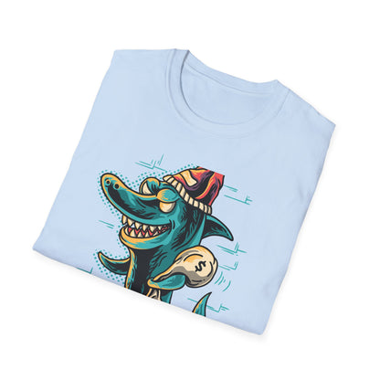 Epic Shark Mafia T-Shirt – Cool Urban Gangster Shark Tee with Money Bag | Unique Streetwear Graphic for Men & Teens