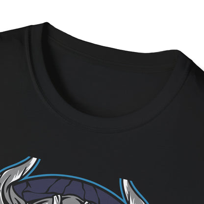 Epic Viking Skull T-Shirt | Fierce Horned Warrior Design Tee for Men | Bold Norse Mythology Apparel