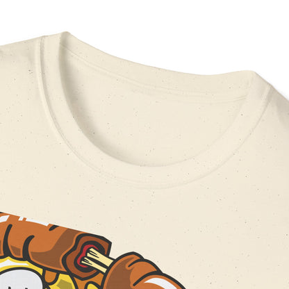 Dripping Zombie Pizza Slice T-Shirt - Ghoulish Horror Foodie Monster Tee for Halloween & Unique Style