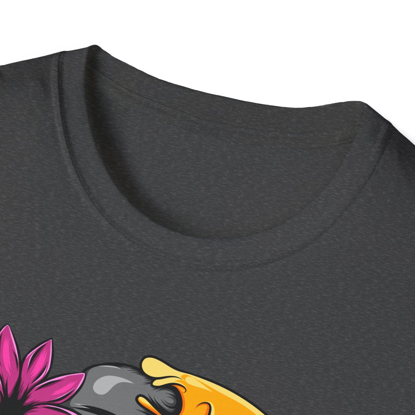 Striking Melting Emoji Skull T-Shirt – Unique Duality Graphic Tee for Edgy, Alternative & Goth Styles