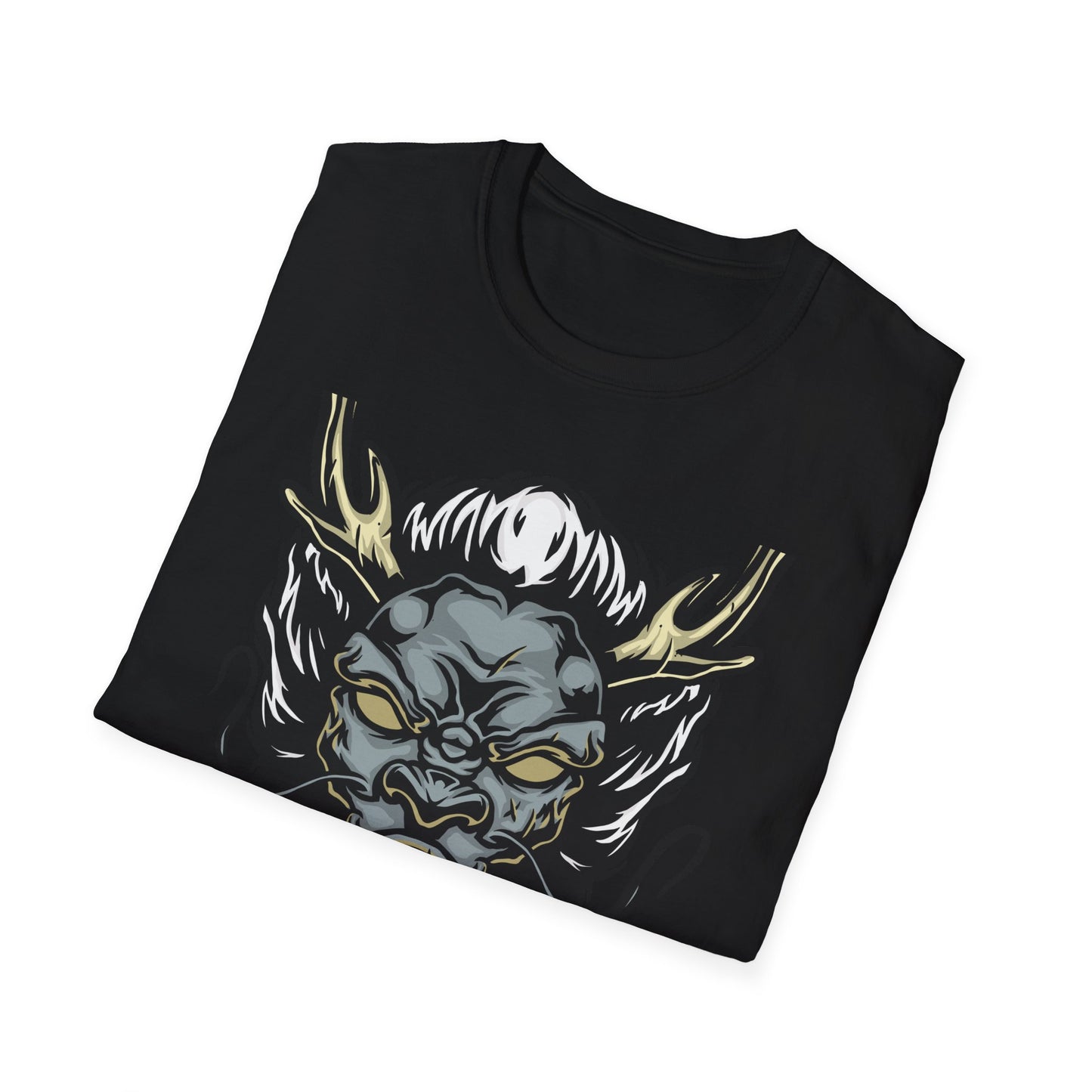 Powerful Japanese Dragon Head T-Shirt - Epic Mythical Beast Graphic Tee for Bold Style & Fantasy Fans