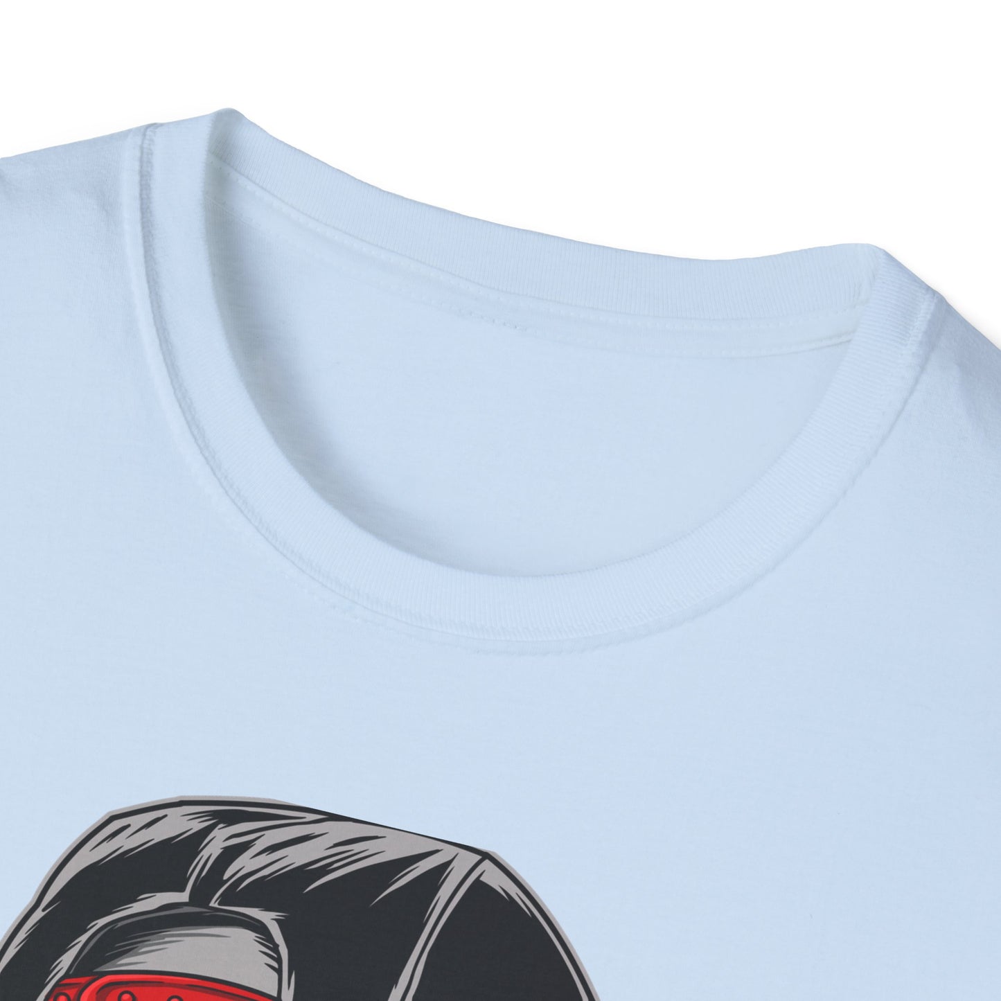Electrifying Skull Baseball Cap T-Shirt | Edgy Urban Streetwear Tee for Rebels | Bold Graphic Design