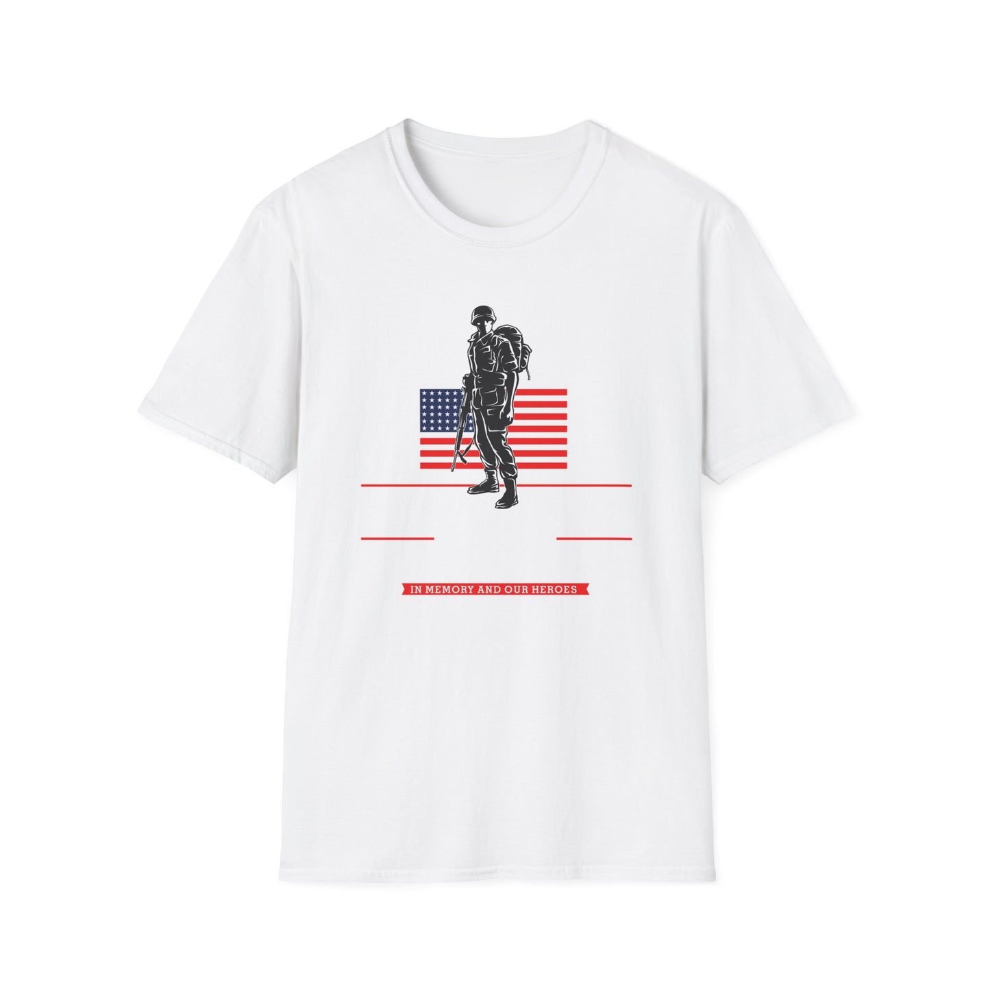 Iconic US Soldier & American Flag T-Shirt | Veterans Day Tribute Tee for Military Heroes & Patriots