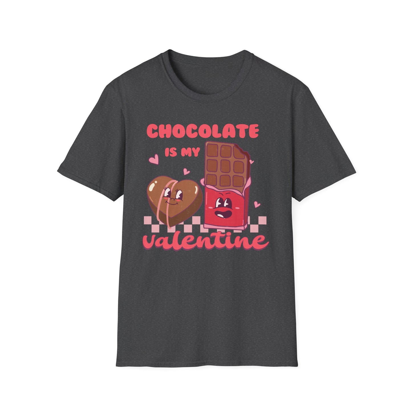 Charming 'Chocolate Is My Valentine' T-Shirt | Funny Retro Candy Lover Tee for Valentine's Day | Sweet Gift!