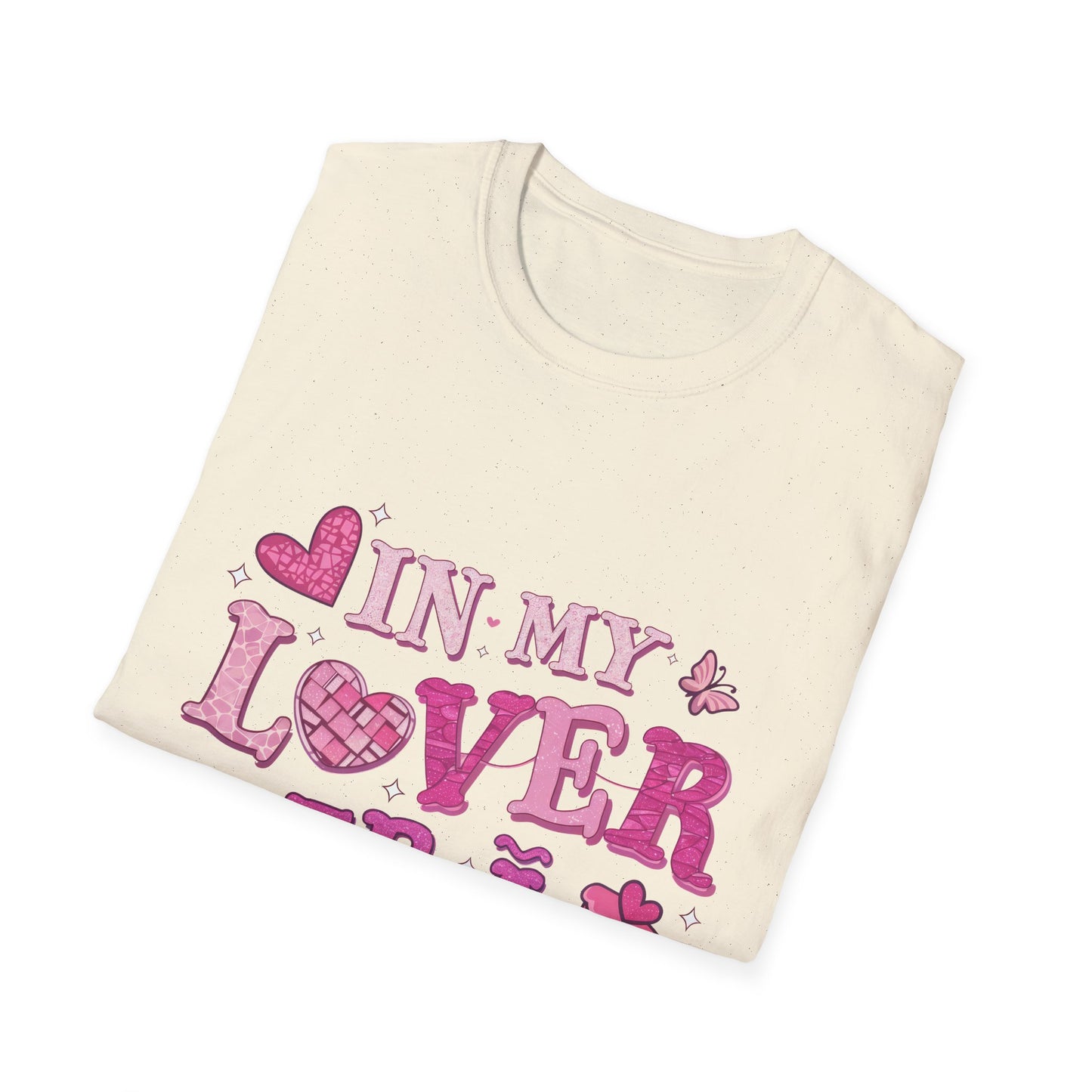 Sparkling "In My Lover Era" T-Shirt | Adorable Pink Hearts & Glitter Tee for Women | Ultimate Romantic Self-Love Gift