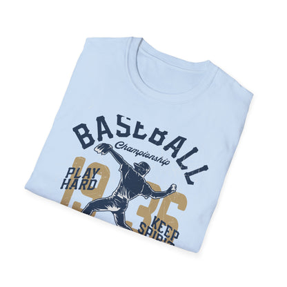 Epic Vintage 1935 Baseball Championship T-Shirt | Authentic Pitcher & Campus League Sports Fan Tee