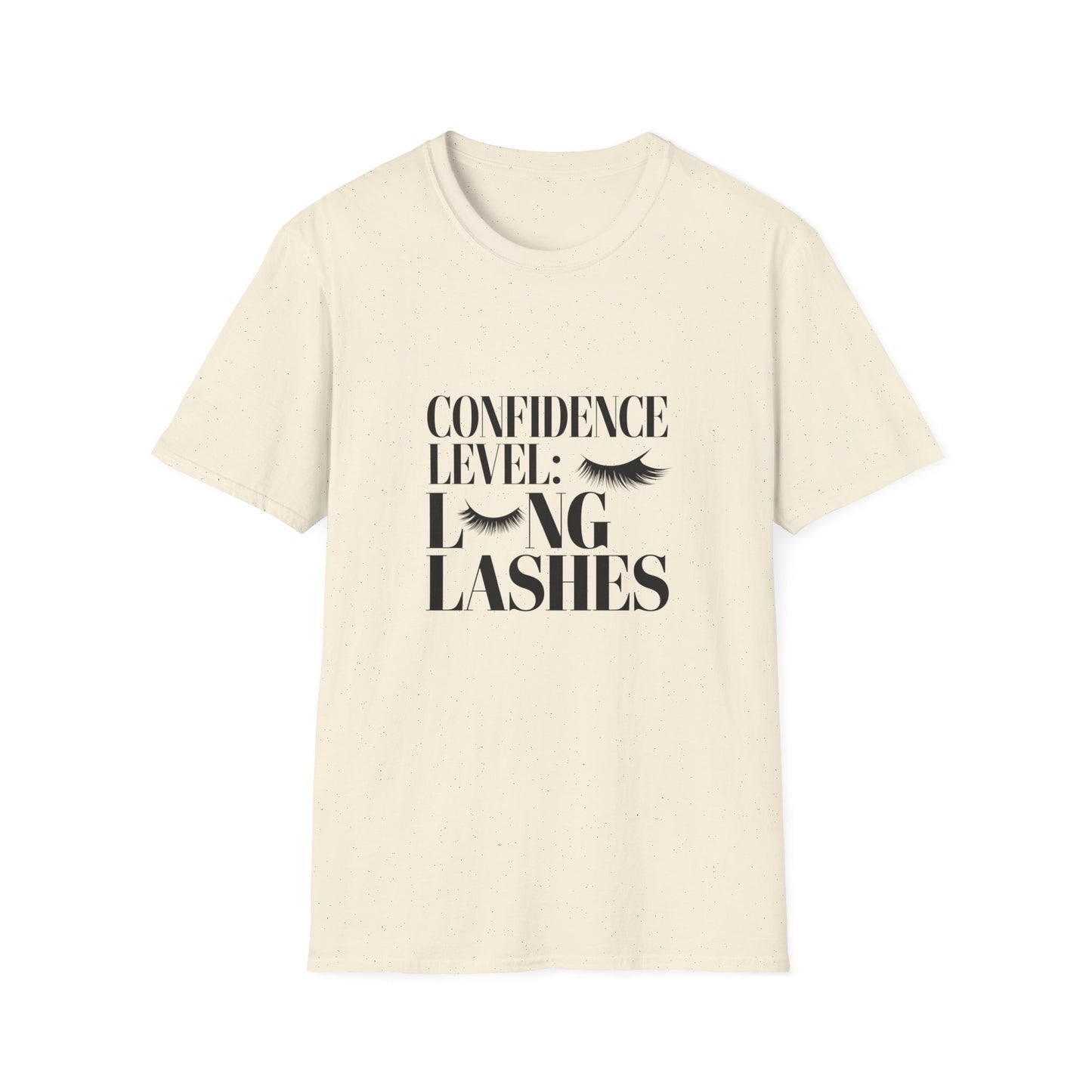 Chic Confident Long Lashes T-Shirt for Women | Empowering Beauty & Eyelash Lover Tee | Glamorous Lash Tech Gift
