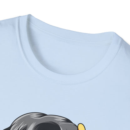 Vibrant Melting Skull Zombie Emoji T-Shirt | Edgy Streetwear Monster Tee | Unique Graphic Art Statement Apparel