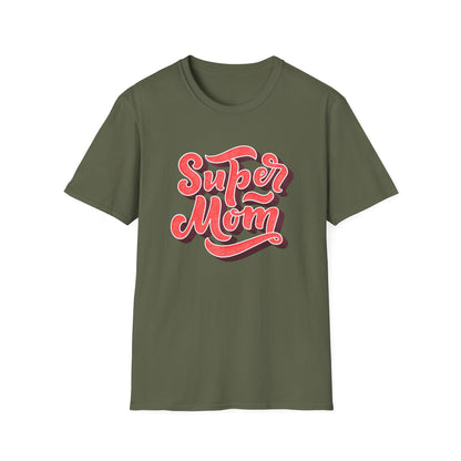 Super Mom T-Shirt | Vibrant Retro Script Tee | Ultimate Mother's Day Gift for Best Moms & Women