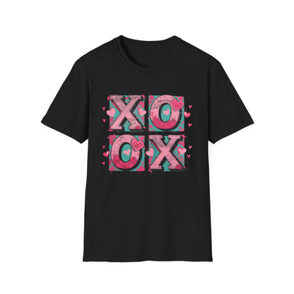Expressive XOXO T-Shirt | Distressed Hugs & Kisses Valentine's Day Tee | Trendy Romantic Love Shirt for Her