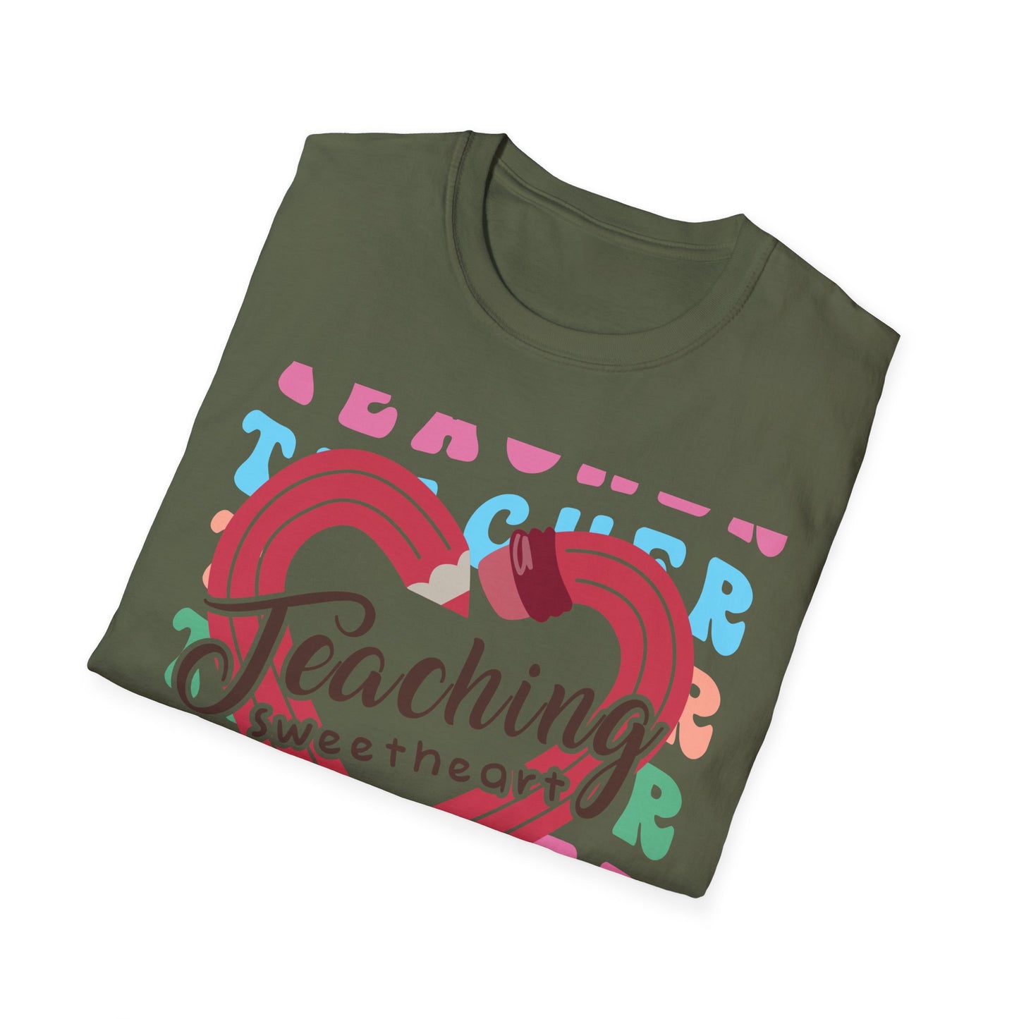 Groovy Teaching Sweetheart T-Shirt | Adorable Teacher Appreciation Tee | Perfect Gift for Educators & Mentors