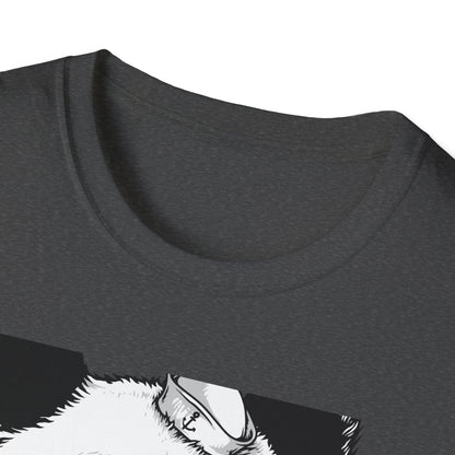 Fierce Sailor Panda T-Shirt | Unique Nautical Roaring Animal Graphic Tee for Bold Style