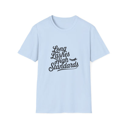 Chic 'Happy Lashes Happy Life' T-Shirt | Empowering Eyelash Lover Tee for Beauty Queens & Lash Techs | Must-Have Glam Gift