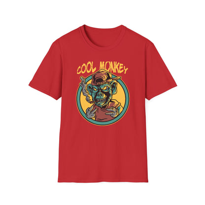 Awesome Cool Monkey T-Shirt | Edgy Streetwear Graphic Tee | Unique Urban Animal Print for Men & Women