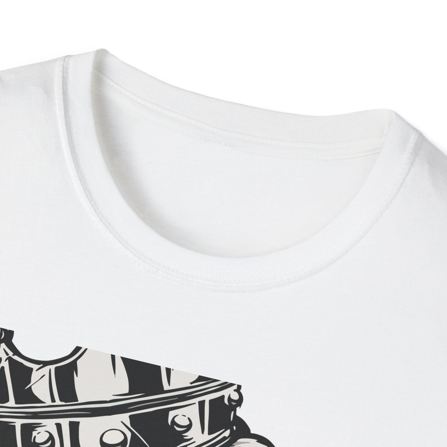 Majestic Lion King T-Shirt with Crown & Door Knocker - Fierce Regal Graphic Tee for Bold Style Seekers