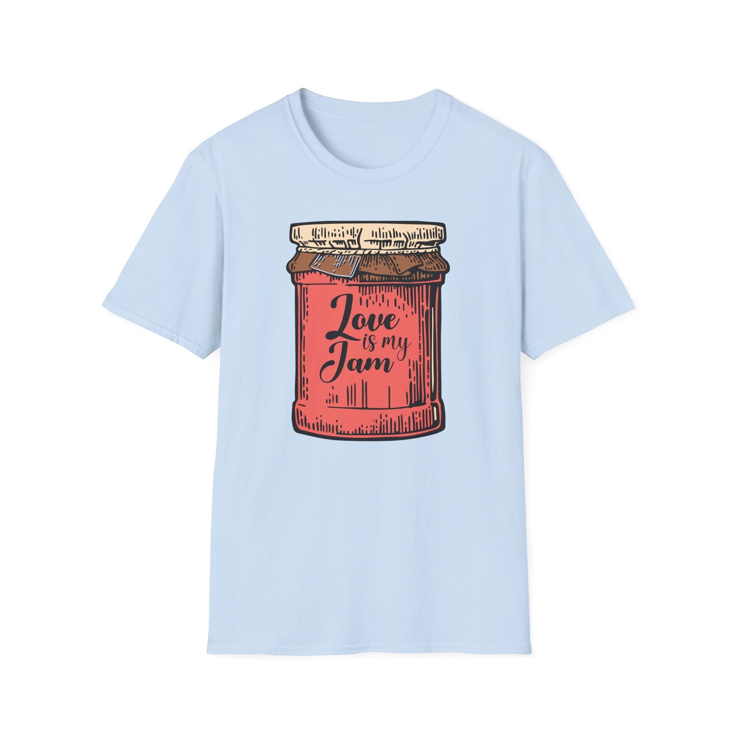 Adorable "Love is my Jam" Jar T-Shirt | Sweet Romantic Tee Gift for Her | Unique Vintage Style Valentine's Day Shirt