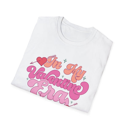 Adorable "In My Valentine Era" T-Shirt | Retro Groovy Love Heart Tee for Women & Girls | Trendy Valentine's Day Gift