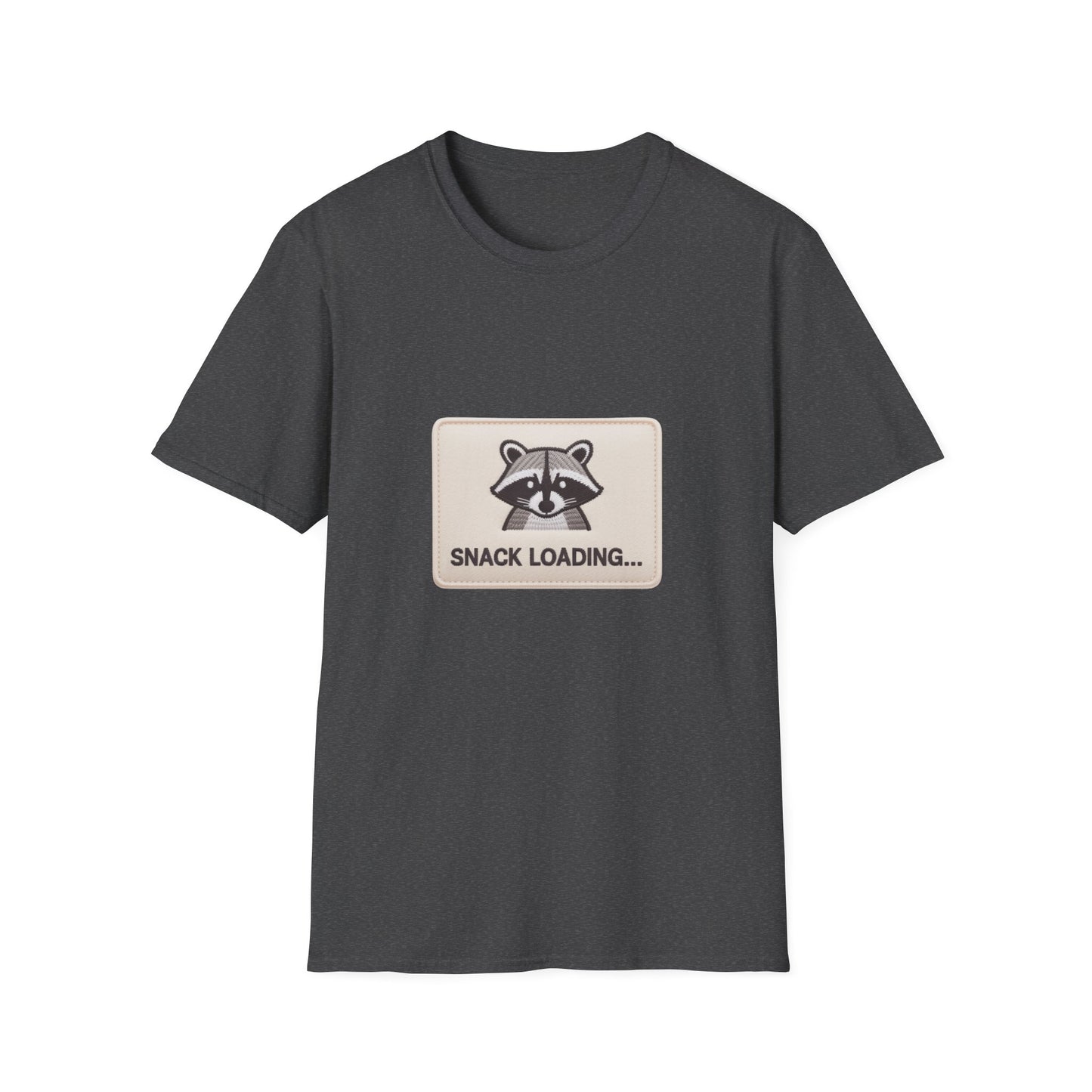 Awesome 'Snack Loading' Raccoon T-Shirt - Funny Animal Humor Tee for Foodies, Gamers & Hungry Souls!