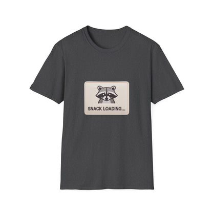 Awesome 'Snack Loading' Raccoon T-Shirt - Funny Animal Humor Tee for Foodies, Gamers & Hungry Souls!