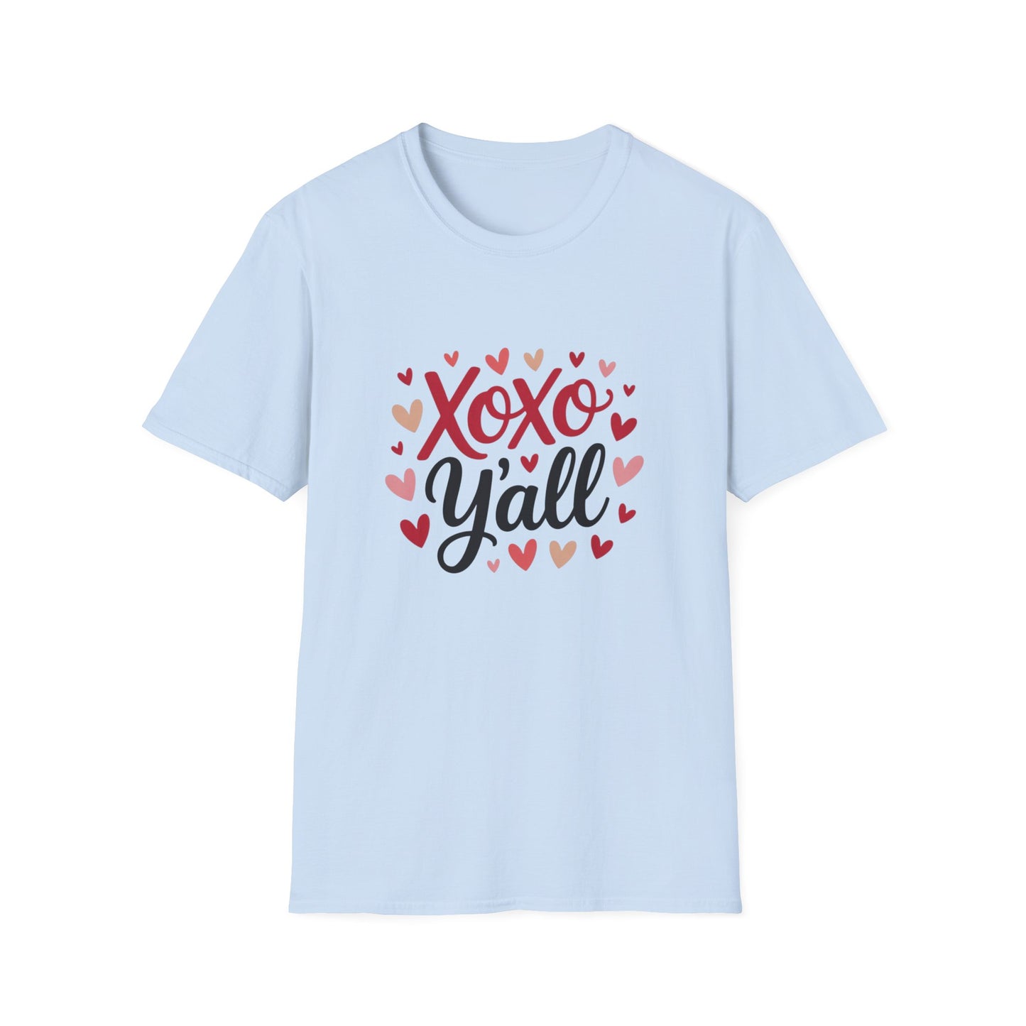 Sweet Xoxo Y'all T-Shirt | Charming Southern Hearts & Kisses Tee | Perfect for Valentine's Day & Everyday Love