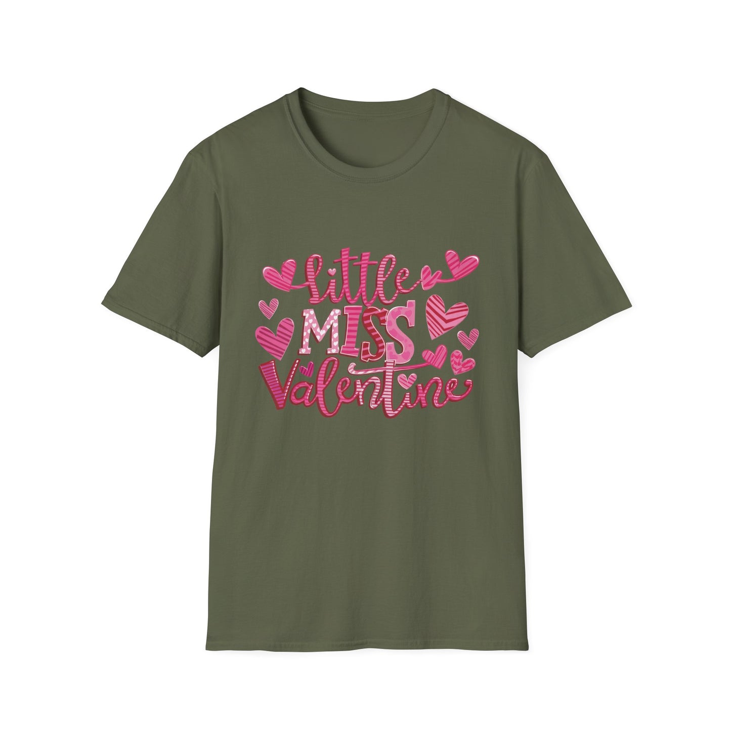 Adorable Little Miss Valentine T-Shirt | Girls' Cute Pink Hearts Tee | Perfect February 14th Gift for Kids