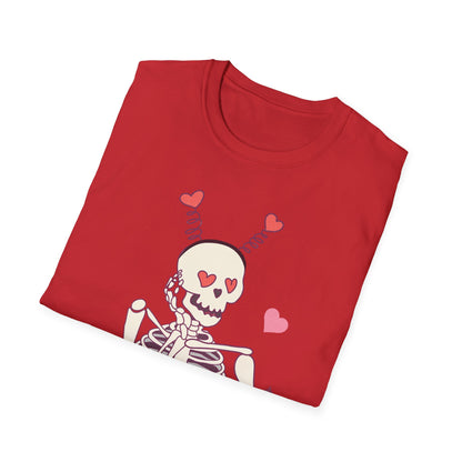 Spooky-Cute "Til We Are Ghosts" T-Shirt | Enduring Love Skeleton Tee | Romantic Anniversary Couple Gift