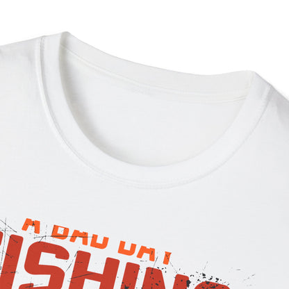 Hilarious "Bad Day Fishing" T-Shirt - Epic Angler Gift for Men & Women | Retro Sunset Bass Fishing Tee