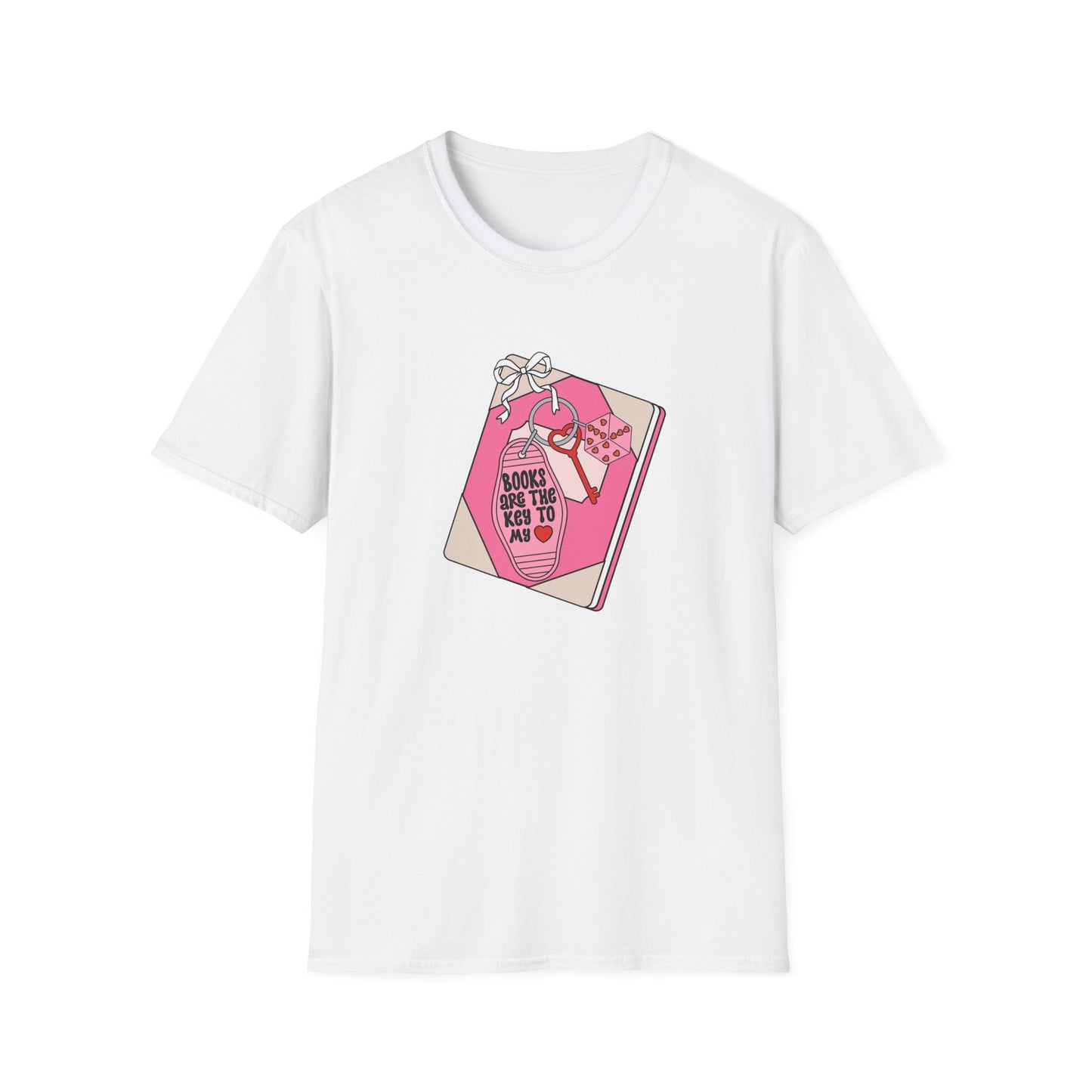 Books Are The Key To My Heart T-Shirt - Adorable Book Lover Tee for Readers & Bibliophiles