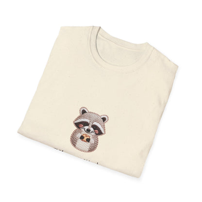Adorable 'Emotionally Attached to Snacks' Raccoon T-Shirt - Hilarious Foodie & Animal Lover Tee - Unique Gift!
