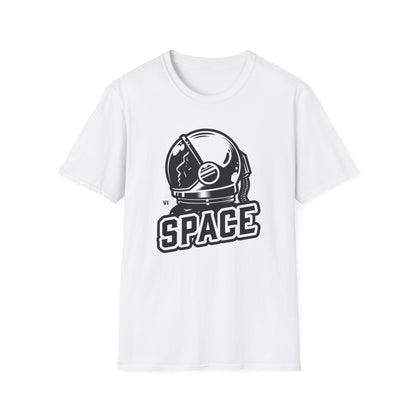 Retro Astronaut Helmet 'SPACE' T-Shirt | Vintage Space Explorer Tee for Sci-Fi Fans & Dreamers | Cool & Unique Graphic