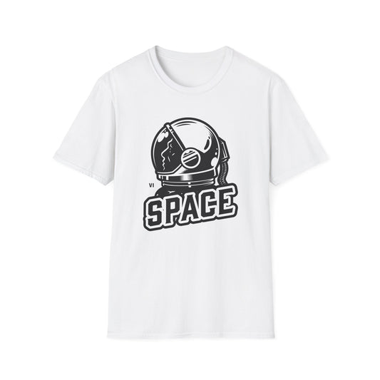 Retro Astronaut Helmet 'SPACE' T-Shirt | Vintage Space Explorer Tee for Sci-Fi Fans & Dreamers | Cool & Unique Graphic