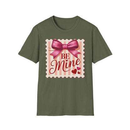 Charming Be Mine Valentine T-Shirt | Pink Bow & Hearts Design | Sweet Love Gift | Express Your Affection!