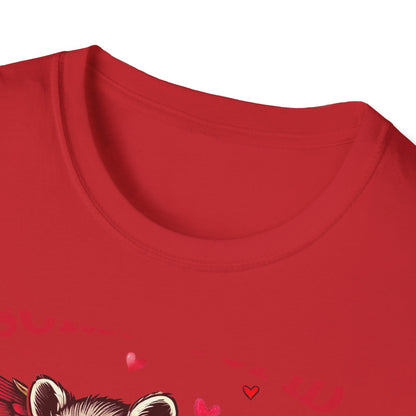 Hilarious Feral Raccoon Cupid T-Shirt | Anti-Valentine's Day Sarcastic Tee | Unique Funny Gift for Animal Lovers