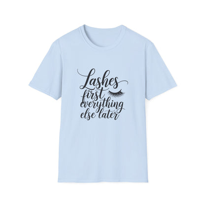 Fabulous Lashes First T-Shirt | Chic Beauty Lover Tee | Makeup Artist Gift | Trendy Lash Tech Apparel Must-Have